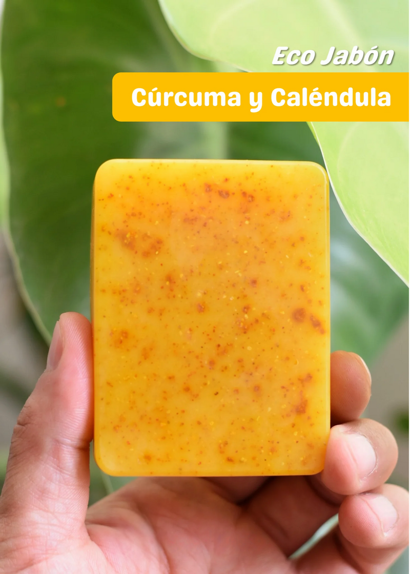 JABÓN DE CÚRCUMA 100% DE CURCUMA NATURAL